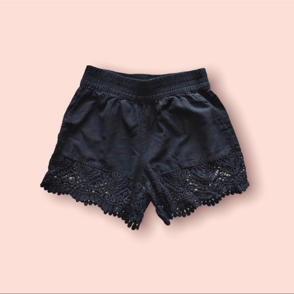 H&M Black Lace Shorts, Size 2